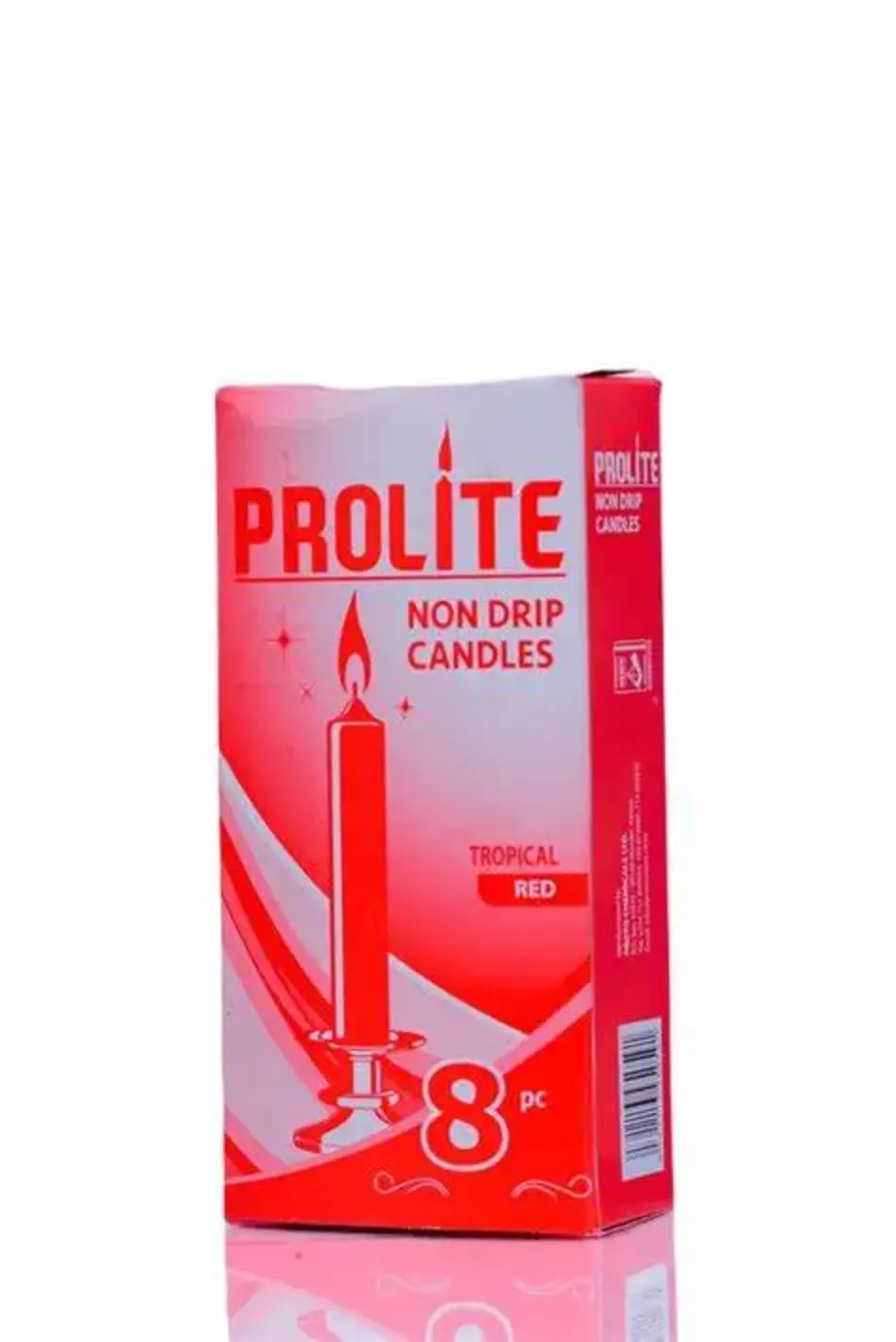 prolite tropical candle box red 8pcs